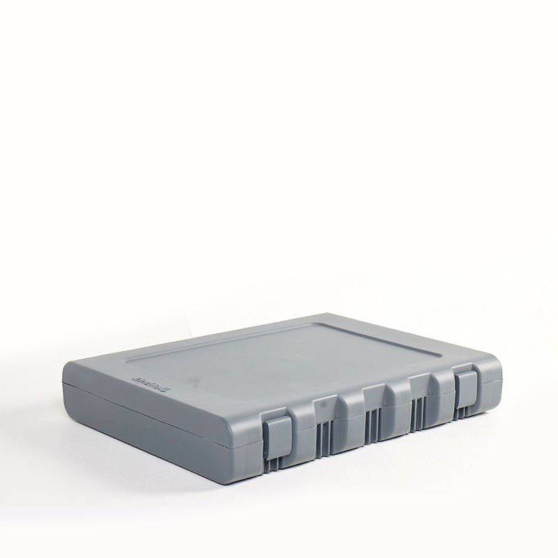 KindTail PAWD® | Modern Collapsible Plastic Dog & Pet Crate in medium grey folded