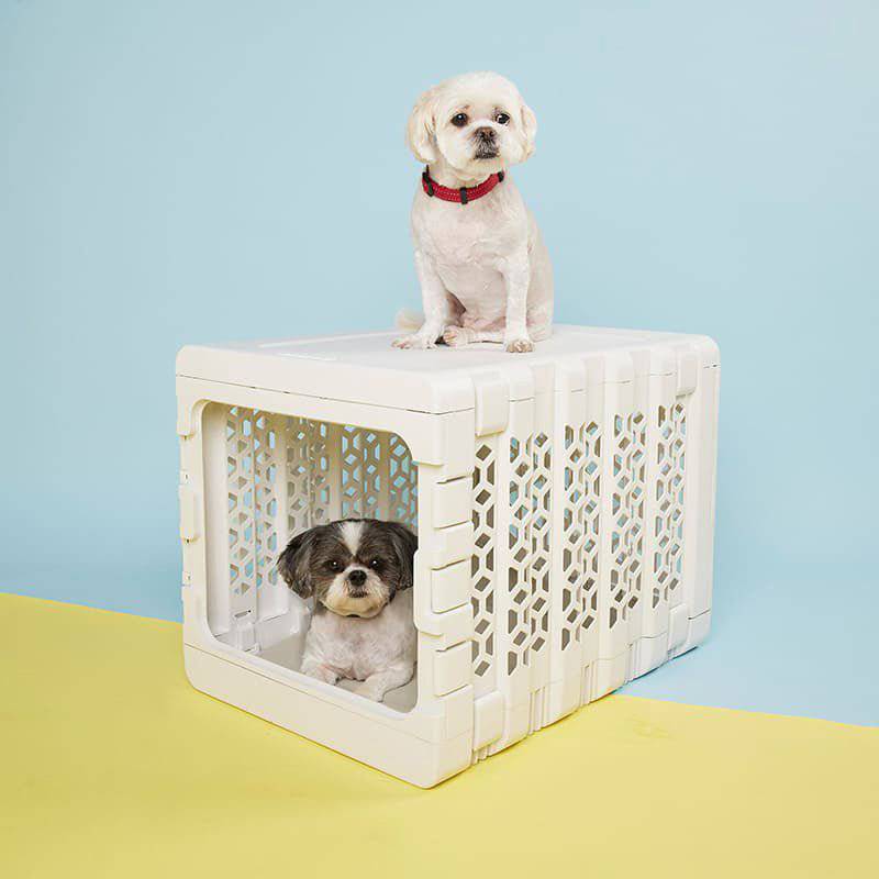 Collapsible Dog Crate Storage Ideas photo