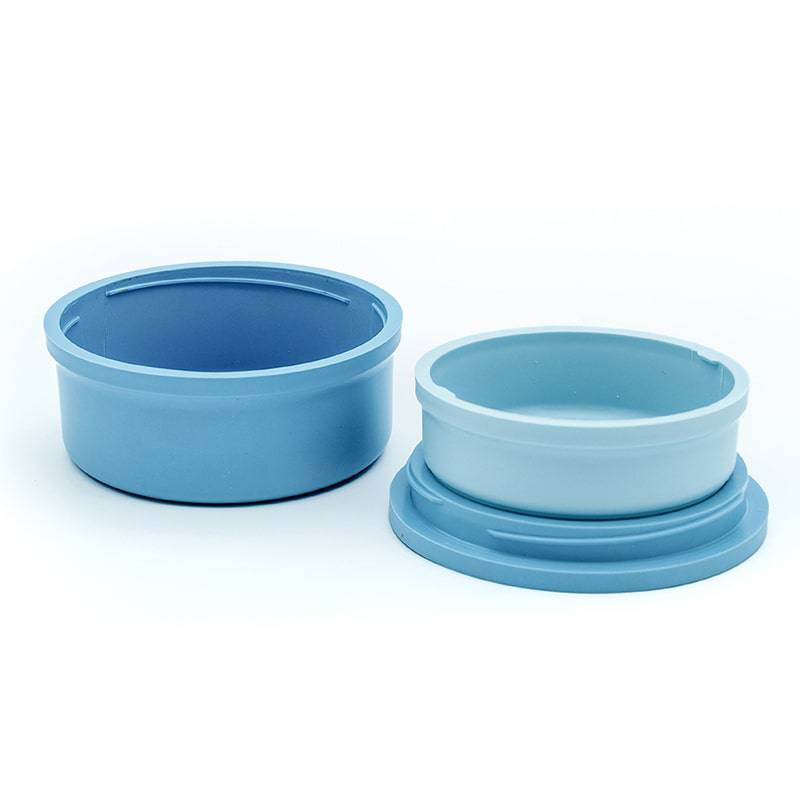 Forest Guys Dog Bowls Cat Bowls (Plastic Bowls, Blue 4-Pack)